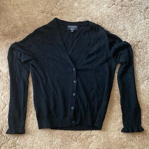 Banana Republic Italian Superloft Ruffle Cuff Cardigan- M